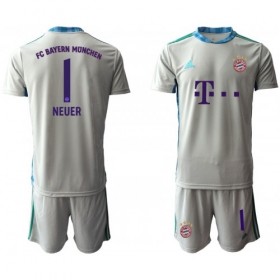 Jalkapallo Pelipaidat FC Bayern München Manuel Neuer 1 Maalivahti Lasten 3 Paita 2020-2021 Lyhythihainen